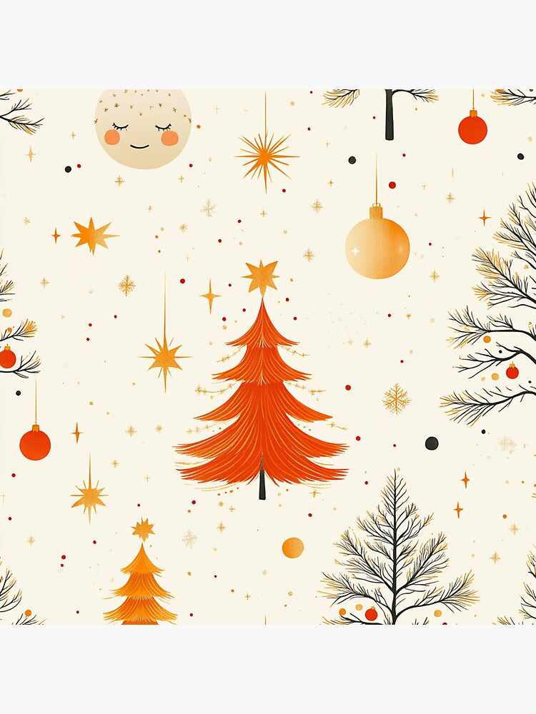Thumbnail 5 of 5, Coasters (Set of 4), Christmas Tree Seamless Pattern designed and sold by Patricks-Art.