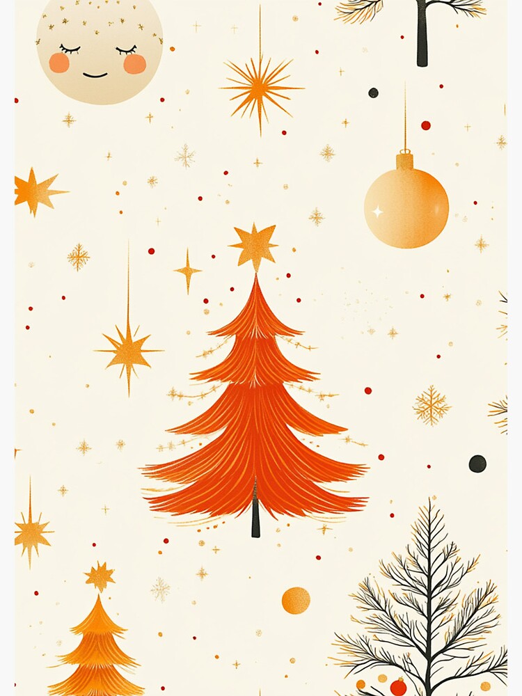 Thumbnail 3 of 3, Journal, Christmas Tree Seamless Pattern designed and sold by Patricks-Art.
