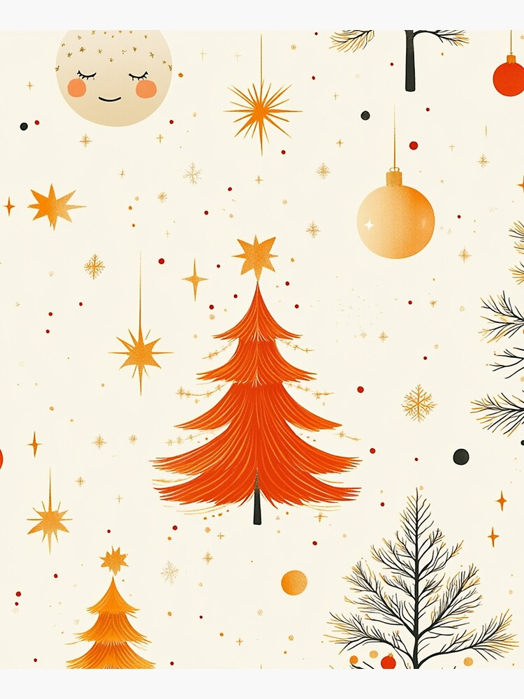 Thumbnail 6 of 6, Apron, Christmas Tree Seamless Pattern designed and sold by Patricks-Art.