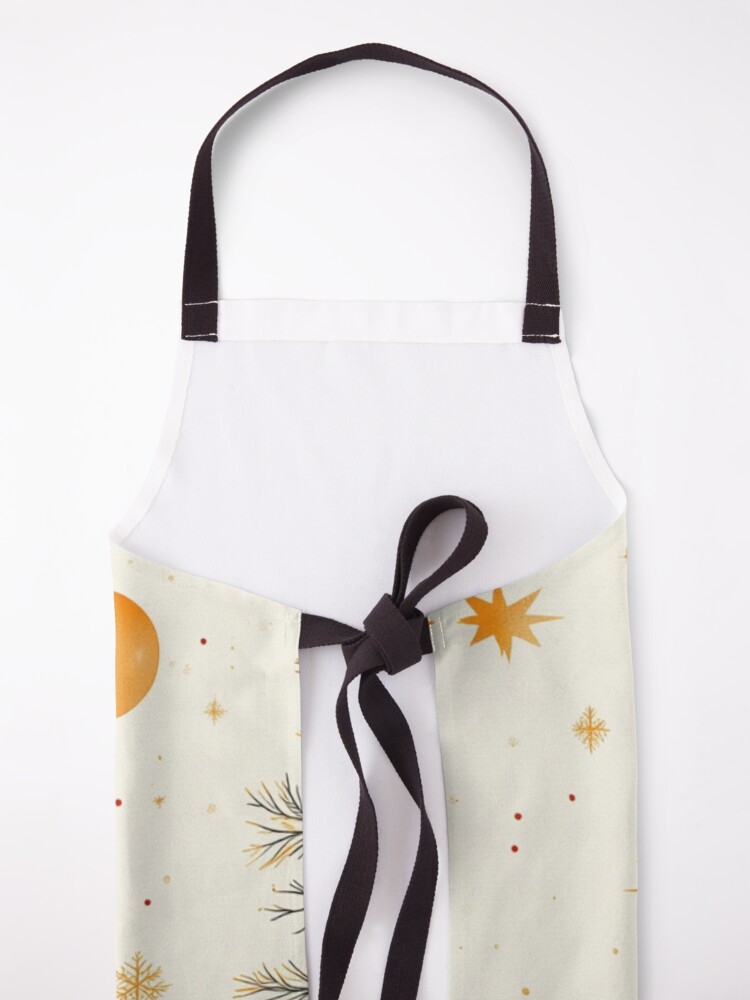 Thumbnail 5 of 6, Apron, Christmas Tree Seamless Pattern designed and sold by Patricks-Art.