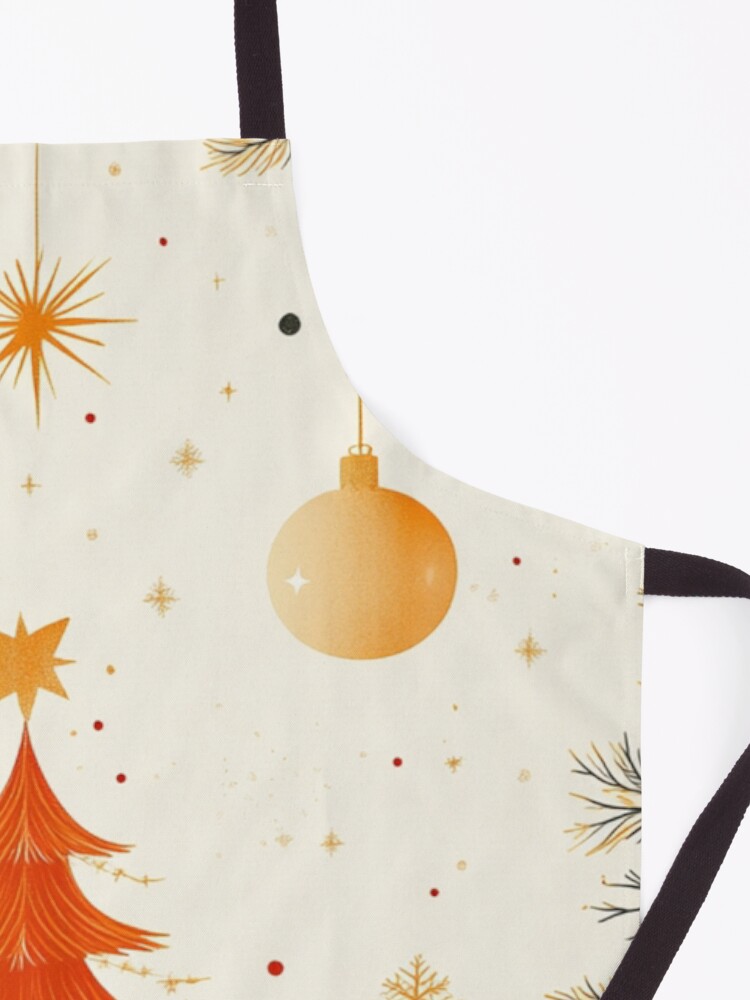 Thumbnail 3 of 6, Apron, Christmas Tree Seamless Pattern designed and sold by Patricks-Art.