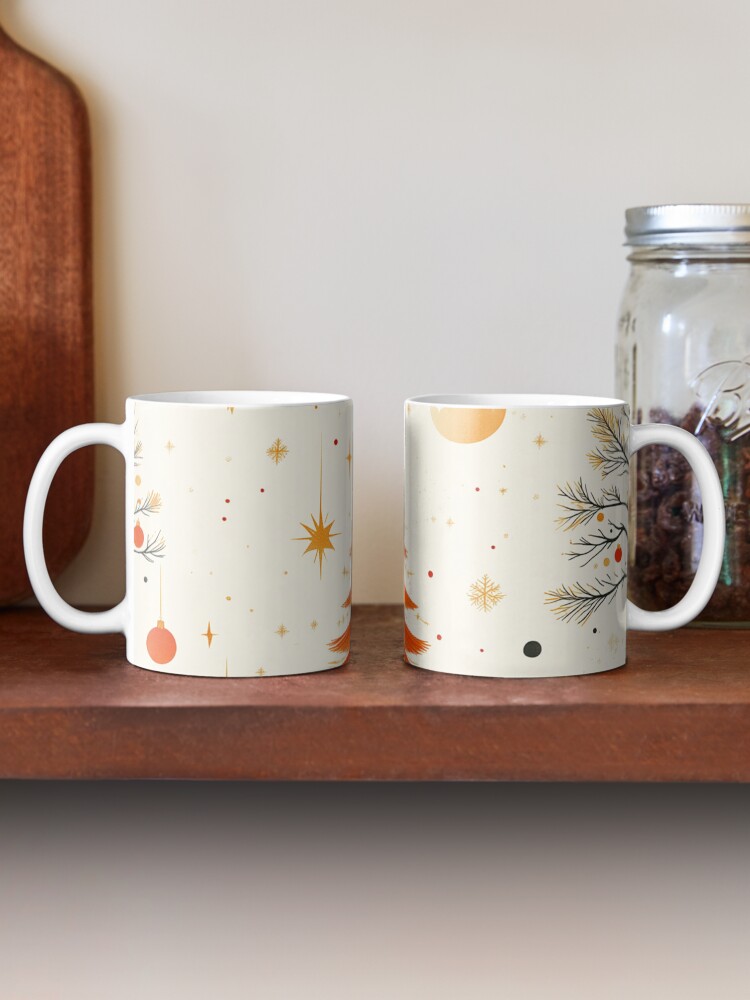 Thumbnail 2 of 6, Coffee Mug, Christmas Tree Seamless Pattern designed and sold by Patricks-Art.