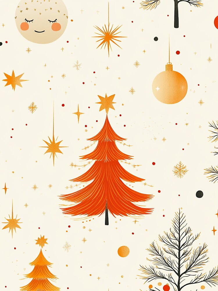 Thumbnail 3 of 3, Drawstring Bag, Christmas Tree Seamless Pattern designed and sold by Patricks-Art.