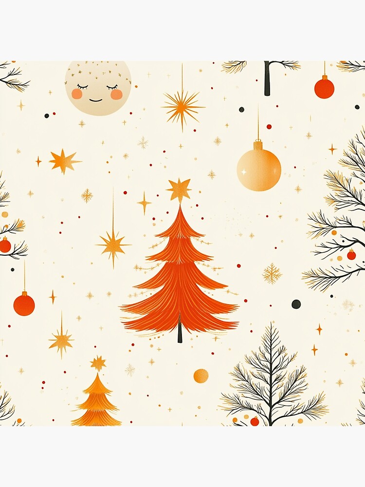 Thumbnail 4 of 4, Pillow, Christmas Tree Seamless Pattern designed and sold by Patricks-Art.