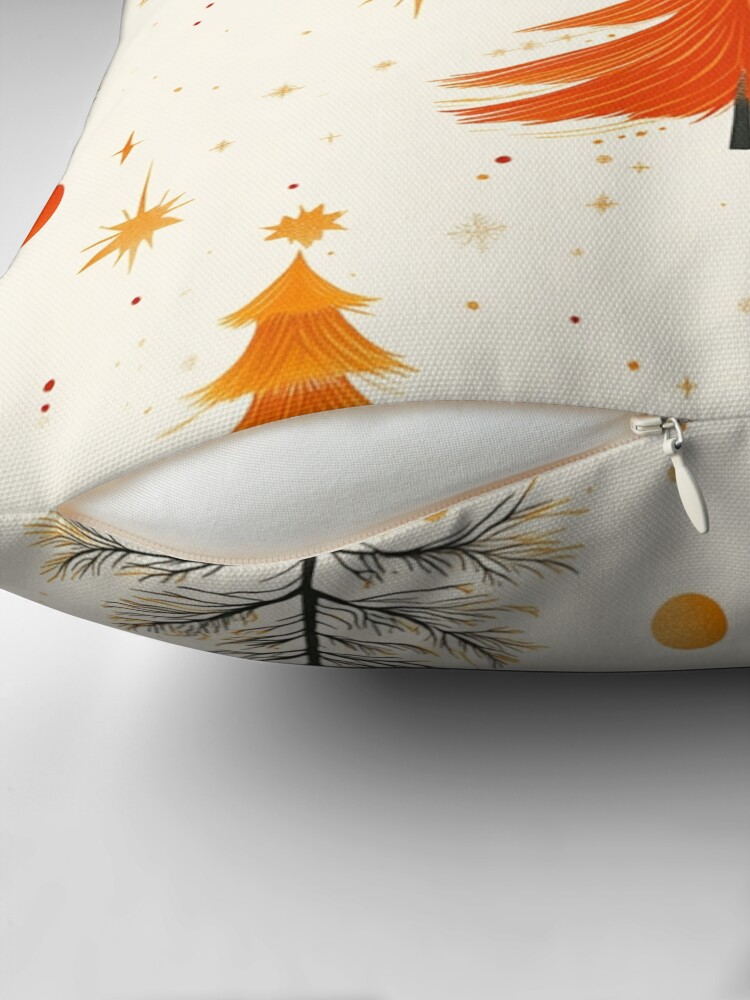 Thumbnail 2 of 4, Pillow, Christmas Tree Seamless Pattern designed and sold by Patricks-Art.