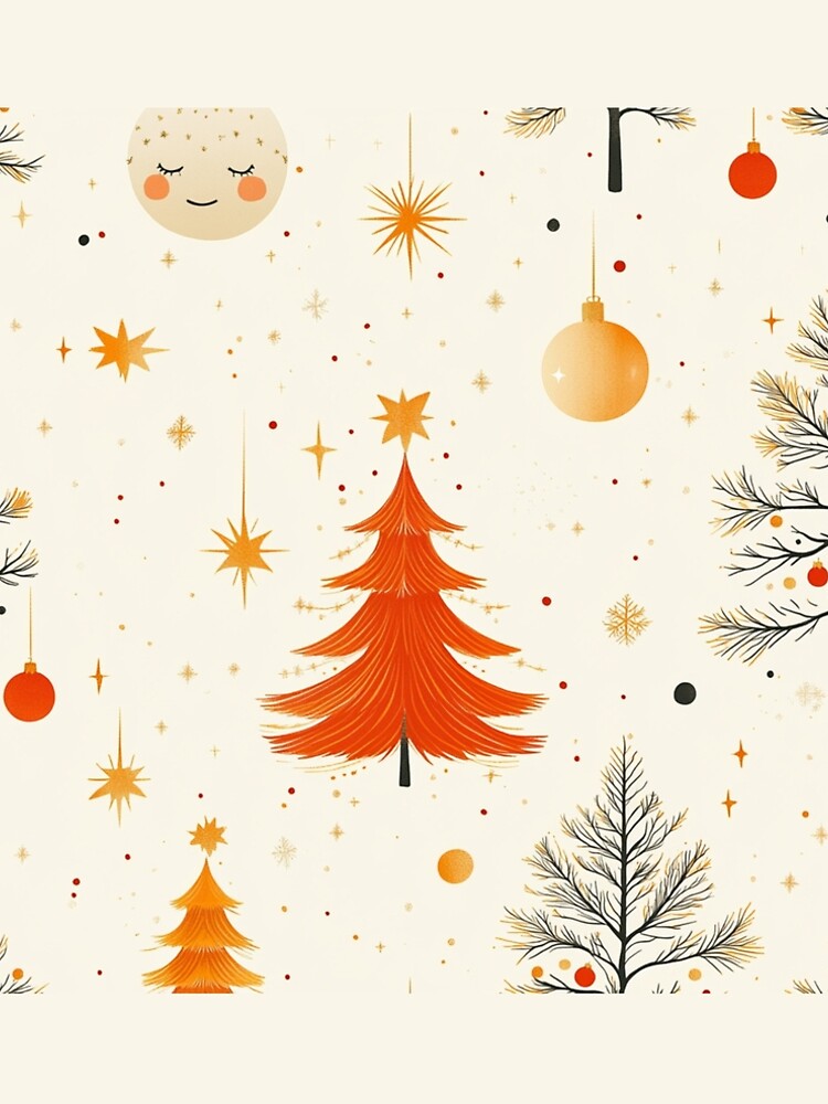 Thumbnail 4 of 4, A-Line Dress, Christmas Tree Seamless Pattern designed and sold by Patricks-Art.