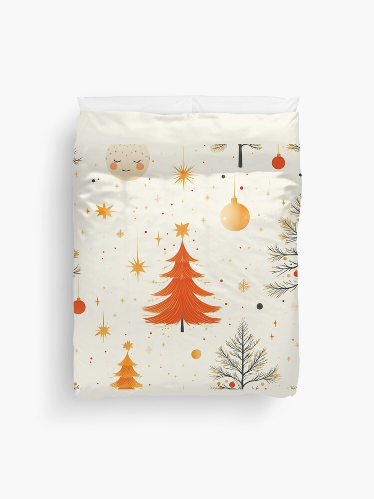 Thumbnail 1 of 2, Duvet Cover, Christmas Tree Seamless Pattern designed and sold by Patricks-Art.