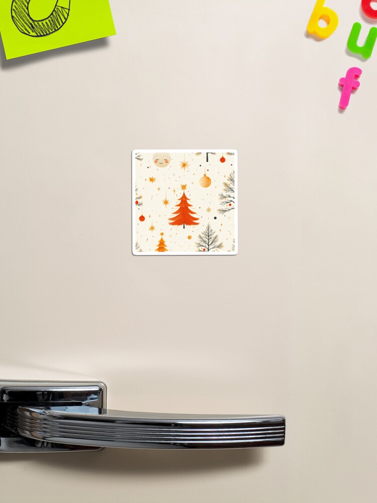 Thumbnail 1 of 3, Magnet, Christmas Tree Seamless Pattern designed and sold by Patricks-Art.