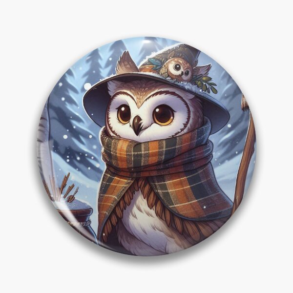 Item preview, The Wizard Owl of the Winter Wonderlands designed and sold by nikkolaus.