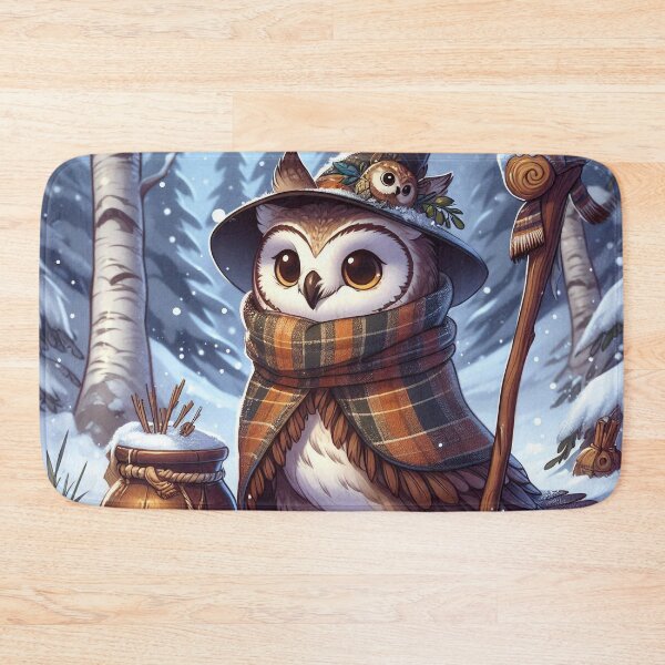 Item preview, The Wizard Owl of the Winter Wonderlands designed and sold by nikkolaus.