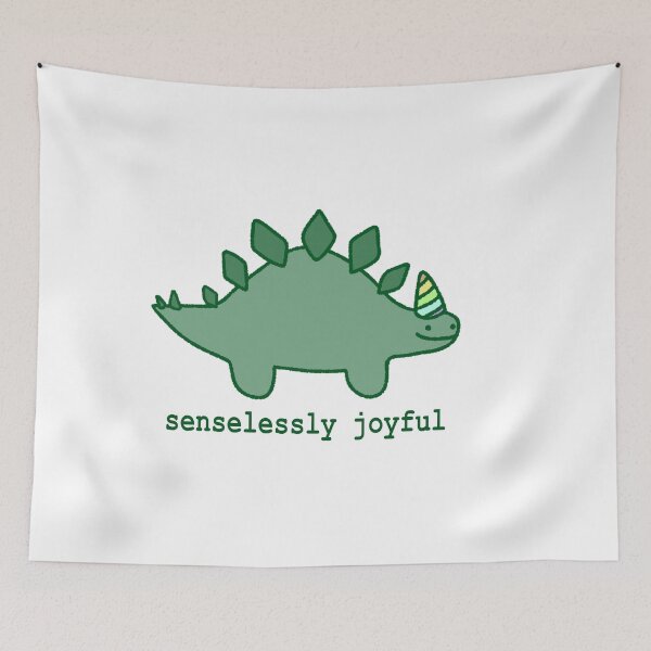 Item preview, Senselessly joyful dinosaur design designed and sold by Katieart26.