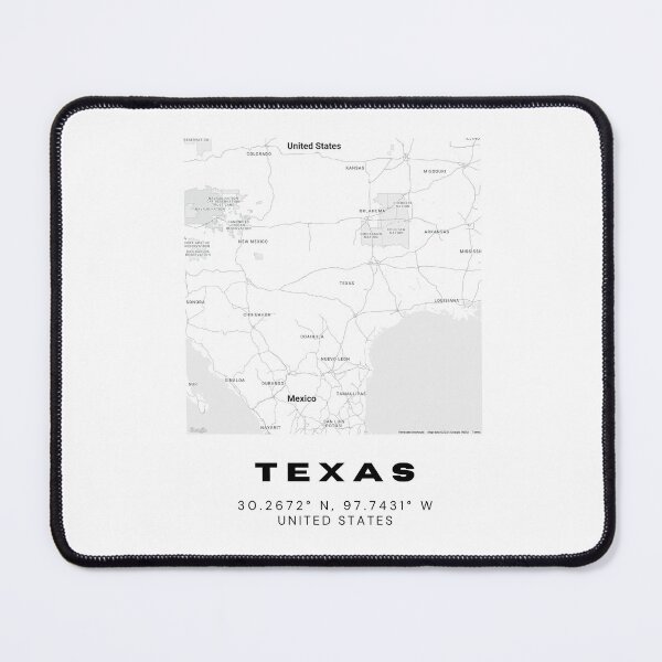 Item preview, Minimalist Texas Map Art - Black and White Coordinates Design designed and sold by RM-Journey.
