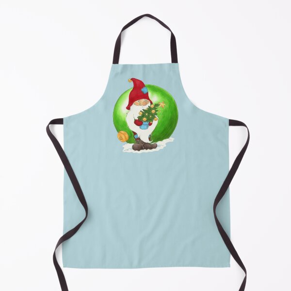 Item preview, Christmas Gnome - hand-drawn orginal illustration ink drawing designed and sold by SChristineBrink.