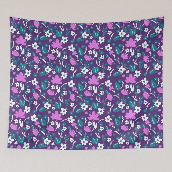 Item preview, Floral Pattern in purple designed and sold by Ginger-Lion.