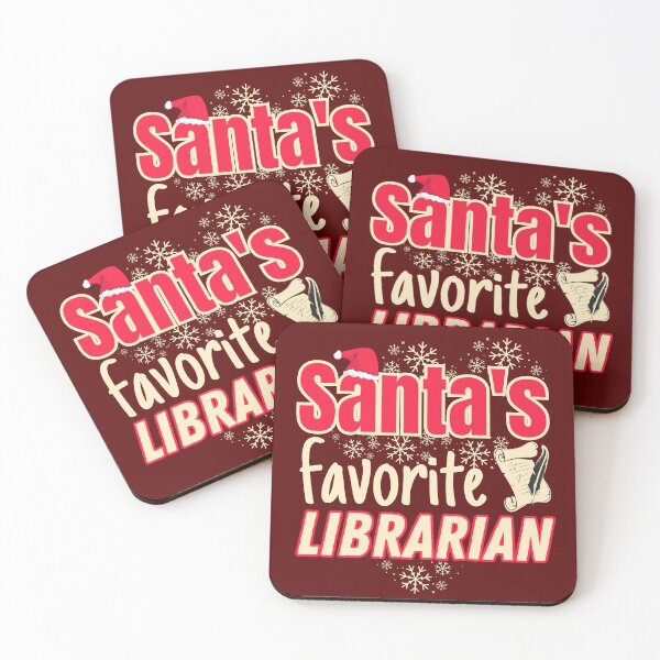 Item preview, Santa's favorite librarian designed and sold by Meandmyshop.