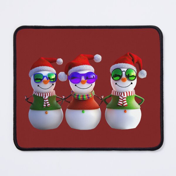 Item preview, Cool Snowmen Trio - Festive Holiday Fun with Sunglasses designed and sold by BeautyPulse.
