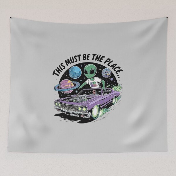 Item preview, Alien in Space Car - This Must Be the Place Design designed and sold by love3617.