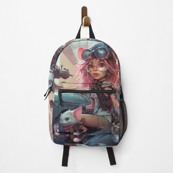Rat Gang Girl Crew with Cat and Ice Cream by iServalan  Backpack