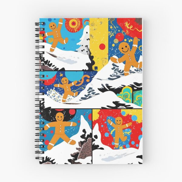 Item preview, ABSTRACT COLORFUL GINGERBREAD MAN ART SNOW WINTER designed and sold by Arts4U.