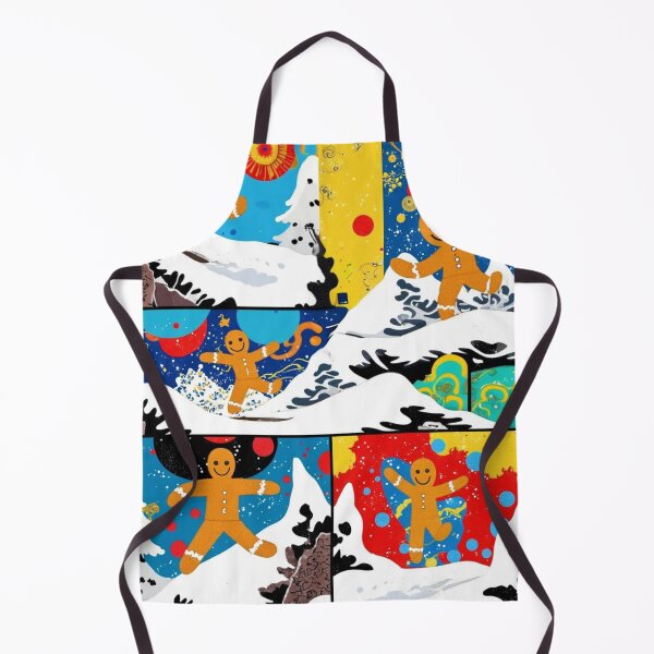 Item preview, ABSTRACT COLORFUL GINGERBREAD MAN ART SNOW WINTER designed and sold by Arts4U.