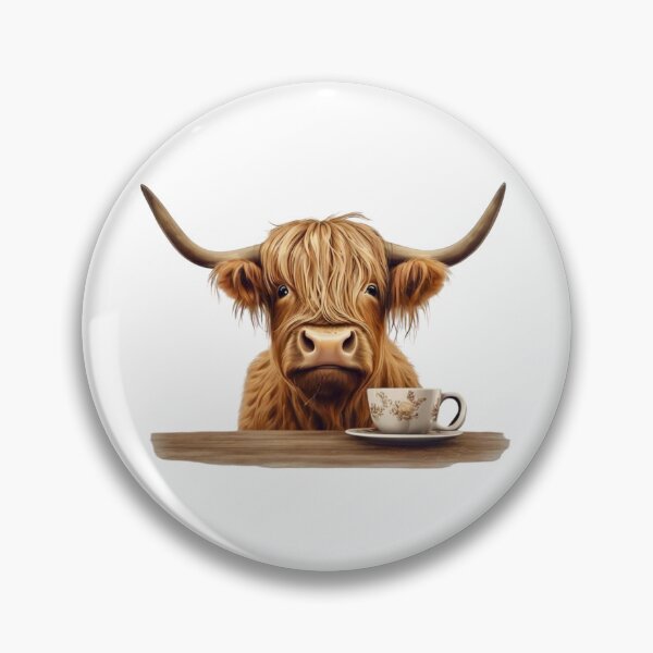 Artikelvorschau, Teezeit mit der Highland Cow entworfen und verkauft von EmersonEuropa.