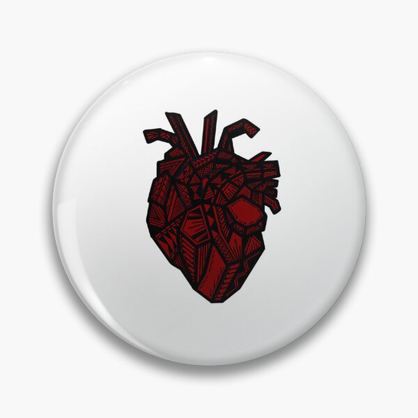 Item preview, Tribal Red Geometric Anatomical Heart designed and sold by Steeb757.