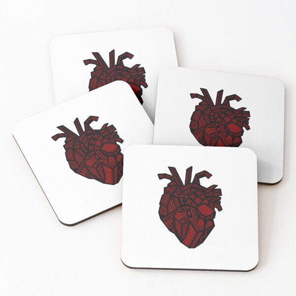 Item preview, Tribal Red Geometric Anatomical Heart designed and sold by Steeb757.