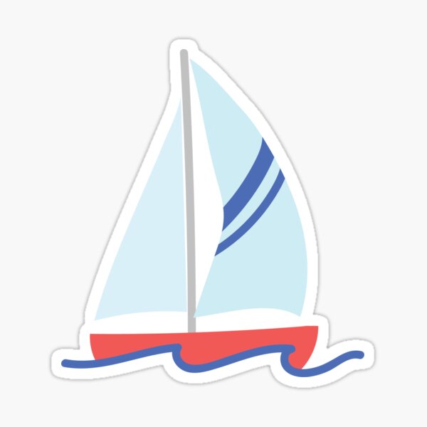 100 Pcs Boat Stickers for Kids, Sailboat Stickers - Sailboat Party Favors, Party Boat Accessories, Boat Party Decorations, Boat Gift, Boats for Kids