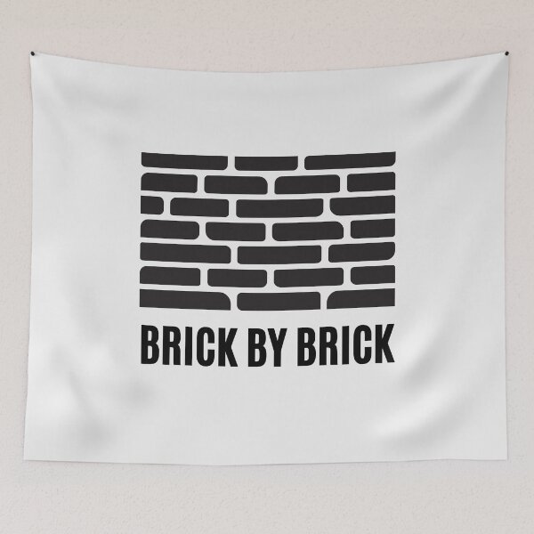 Item preview, Motivational Brick by Brick, Patience and Perseverence designed and sold by GoblinBoutique.