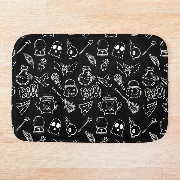 Item preview, Spooky Halloween Set Pattern - Black and White designed and sold by patternjp.