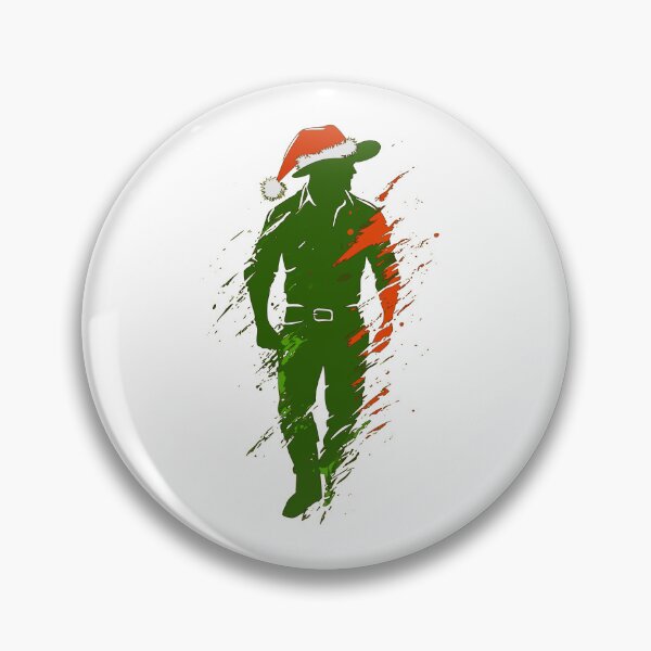 Artikelvorschau, Weihnachtsmann-Cowboy-Silhouette entworfen und verkauft von vfxbear.