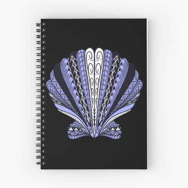 Item preview, Light Blue Tribal Clam Sea Shell  designed and sold by Steeb757.