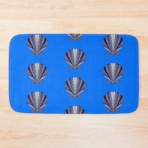 Item preview, Light Blue Tribal Clam Sea Shell  designed and sold by Steeb757.