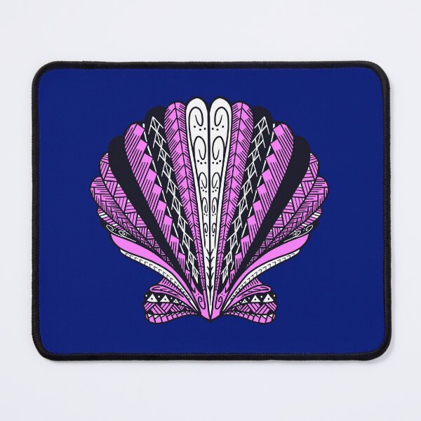 Item preview, Light Pink Tribal Clam Sea Shell  designed and sold by Steeb757.