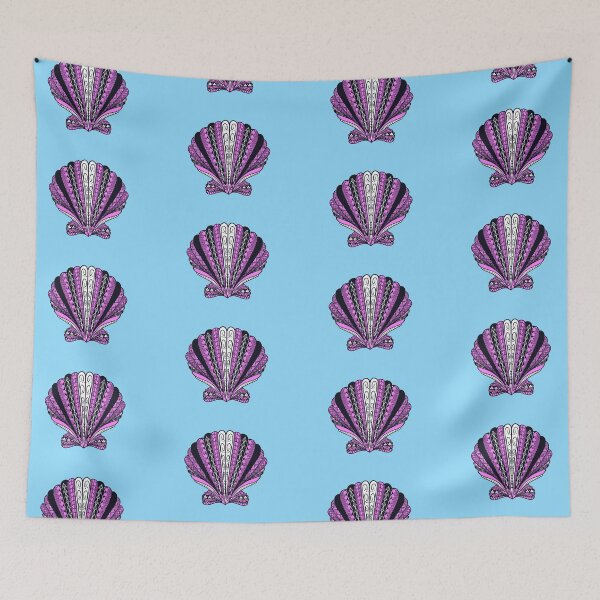 Item preview, Light Pink Tribal Clam Sea Shell  designed and sold by Steeb757.