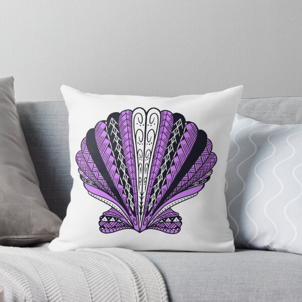 Item preview, Light Purple Tribal Clam Sea Shell  designed and sold by Steeb757.