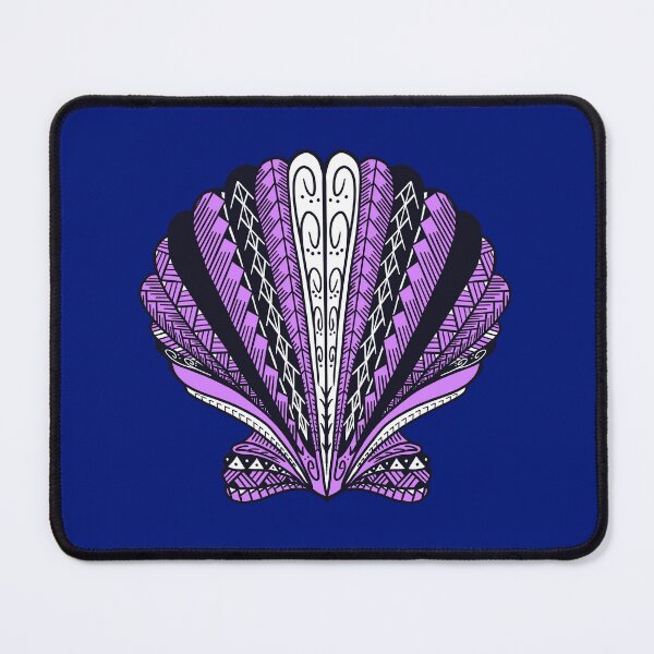 Item preview, Light Purple Tribal Clam Sea Shell  designed and sold by Steeb757.