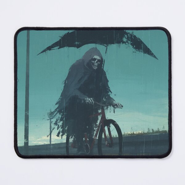 Item preview, Sad Reaper on a bike designed and sold by Nowshin Tasnim.