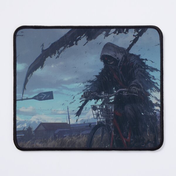 Item preview, Sad Reaper on a bike designed and sold by Nowshin Tasnim.