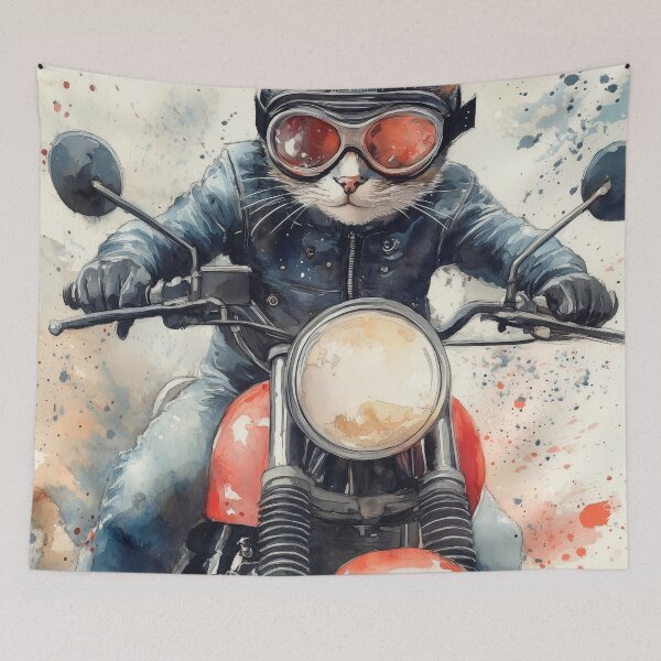 Item preview, Motorbike Cat designed and sold by ObiWineKenobi47.