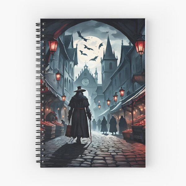 Item preview, Plague doctor walking through town  designed and sold by Imagination Vacation.