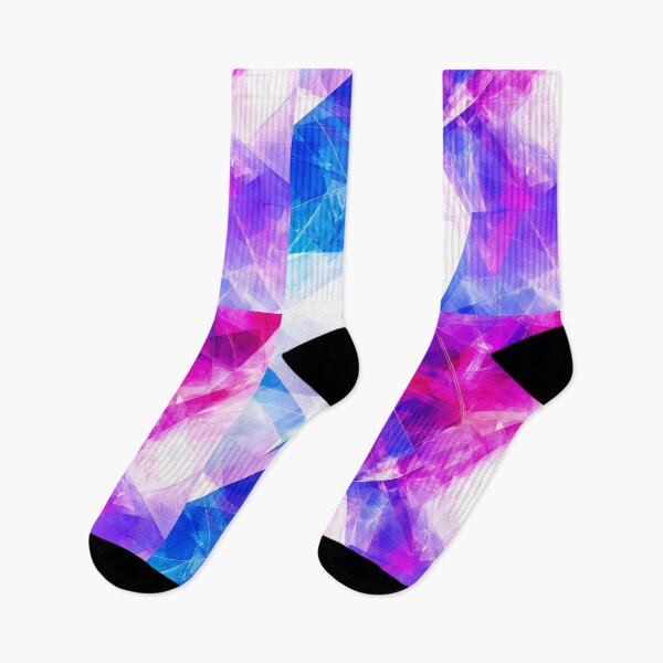 Item preview, Neon Abstract Geometric Art in Purples and Blues designed and sold by PixelReverb.