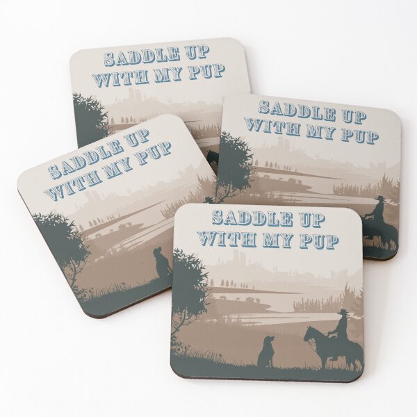 Item preview, Saddle Up With My Pup Boho Western Minimalist  designed and sold by WhalesongRetail.
