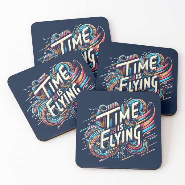Item preview, Time is flying, typography designed and sold by maxmaj.