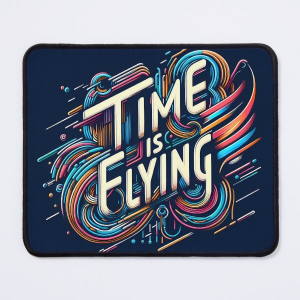 Item preview, Time is flying, typography designed and sold by maxmaj.