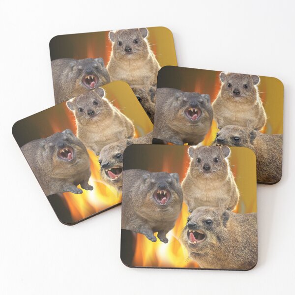 Item preview, Fiery Hyrax Trio designed and sold by ashwinn88.