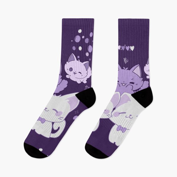 Item preview, Charming Cats - purple  designed and sold by ProsetoPrint.