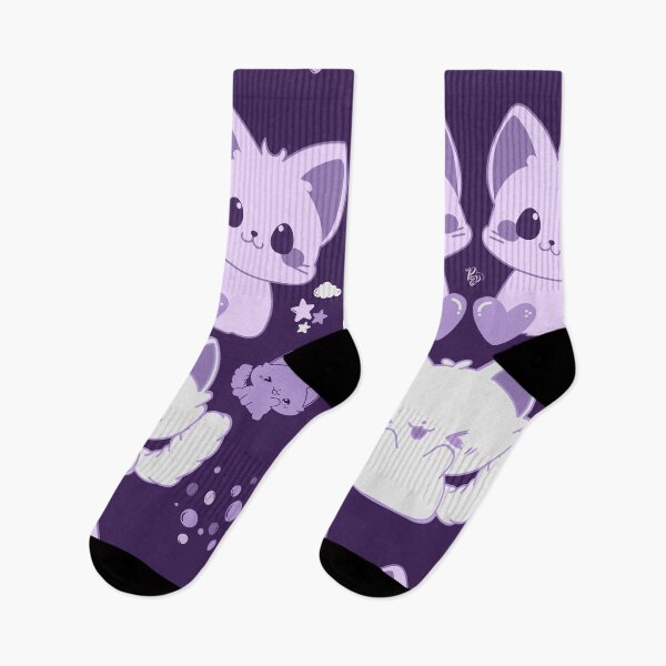 Item preview, Cheeky Cats - purple  designed and sold by ProsetoPrint.
