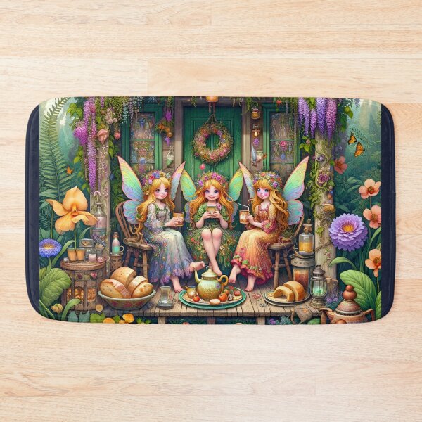 Item preview, Charming Fairy Cottage Whimsical Garden Tea Party designed and sold by NancyzKreations.