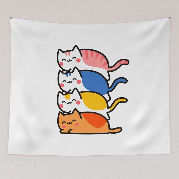 Item preview, Pyramid of Happy Cats: A Tower of Feline Joy designed and sold by Timegraf.